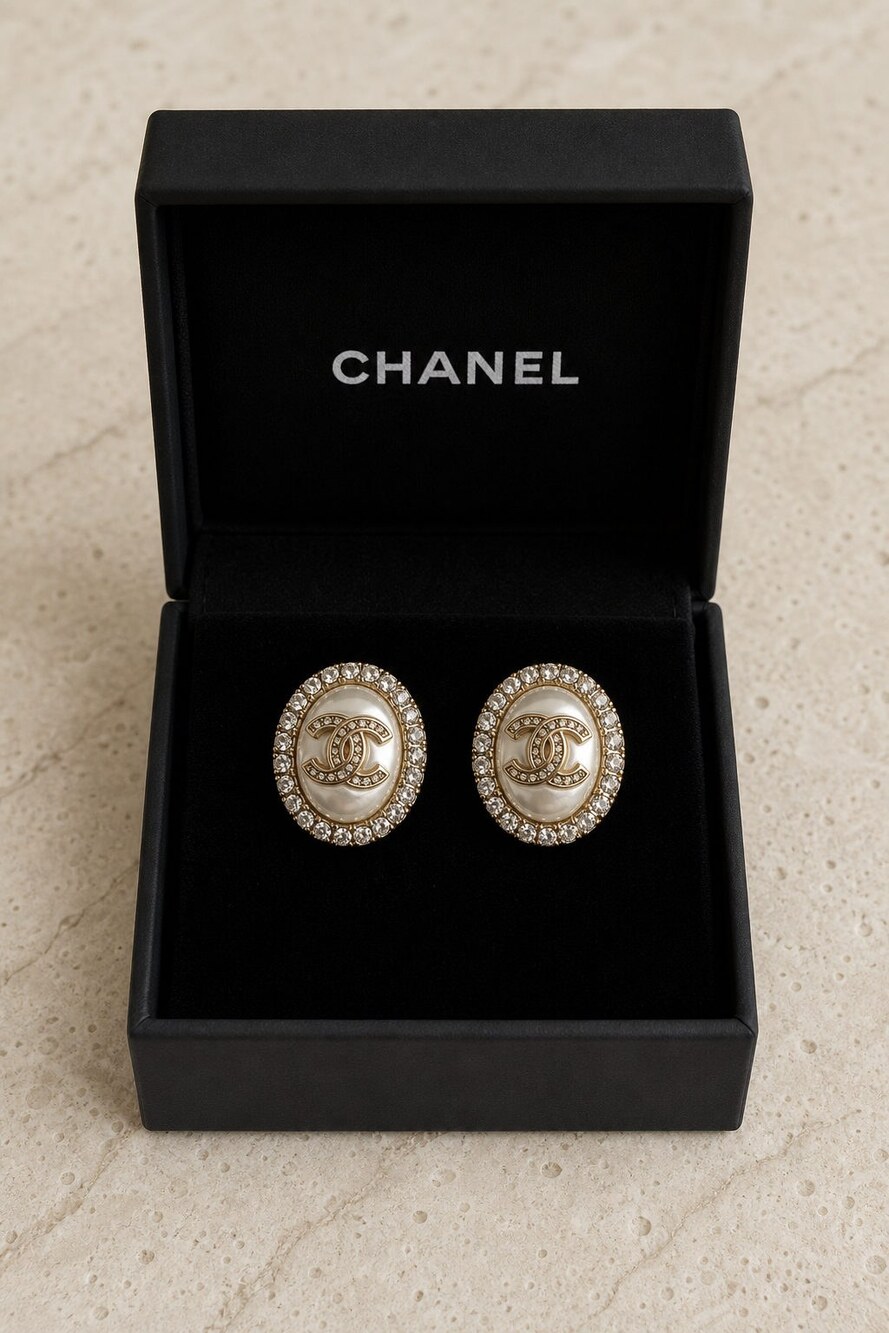 CHANEL Classic Parisian Earrings Style 34 | New with Box - Picture 7 of 9